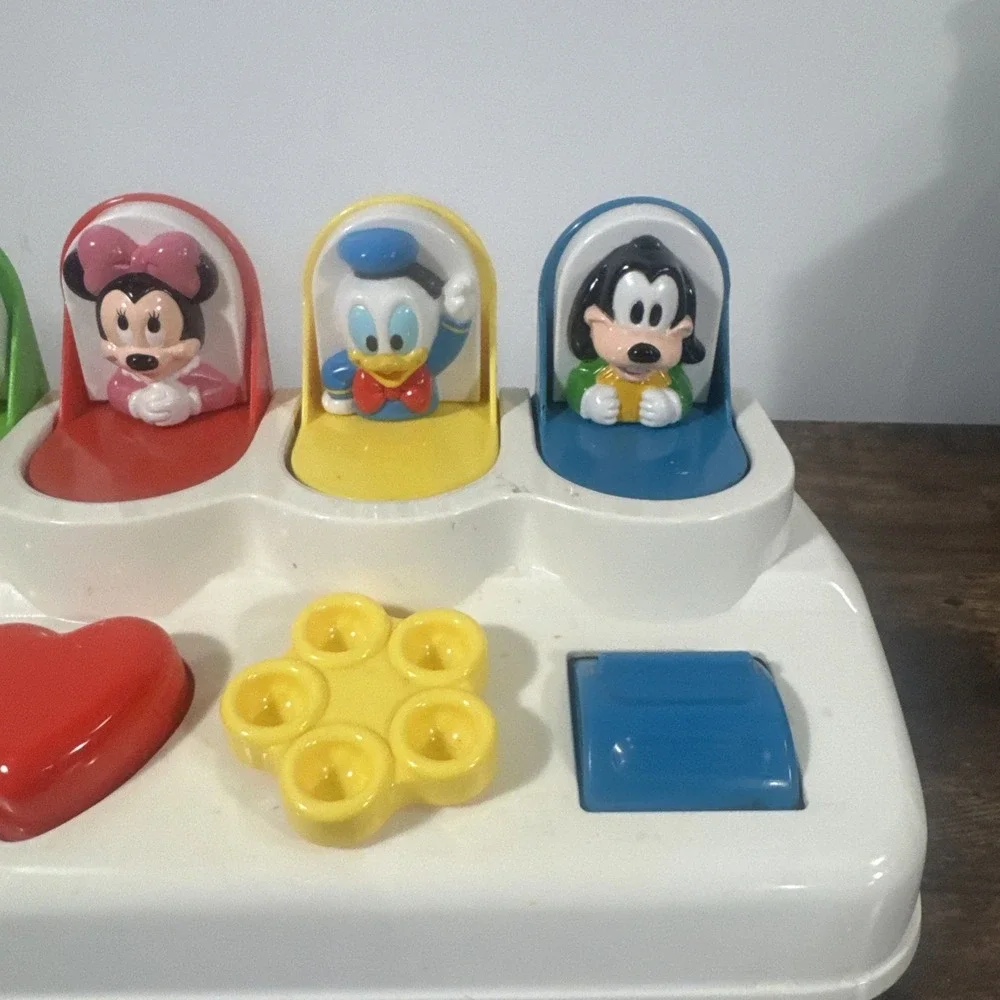 Vintage Disney Mattel Mickey Mouse Friends Pop-Up Children's Toy Tested &‎ Works